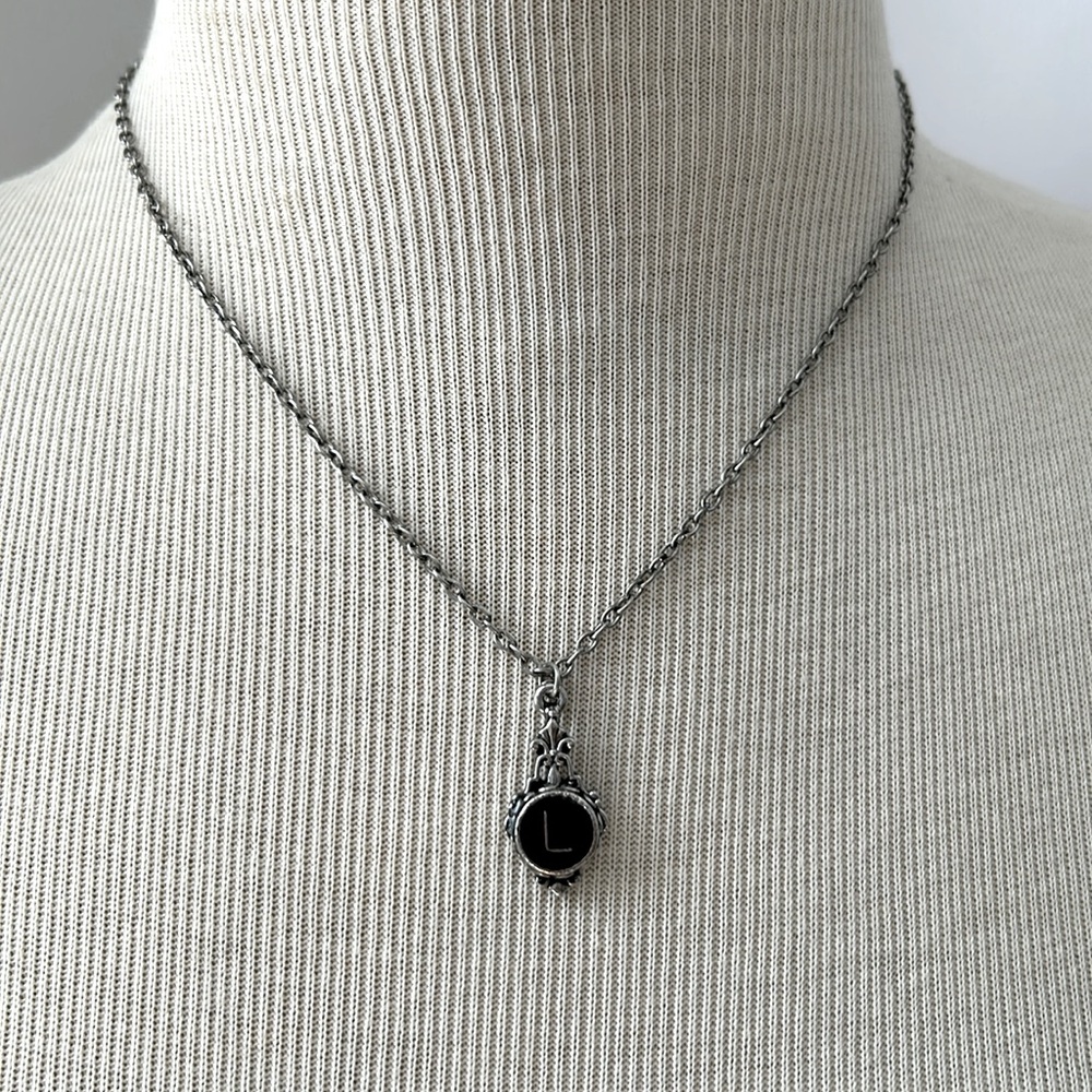 L charm necklace